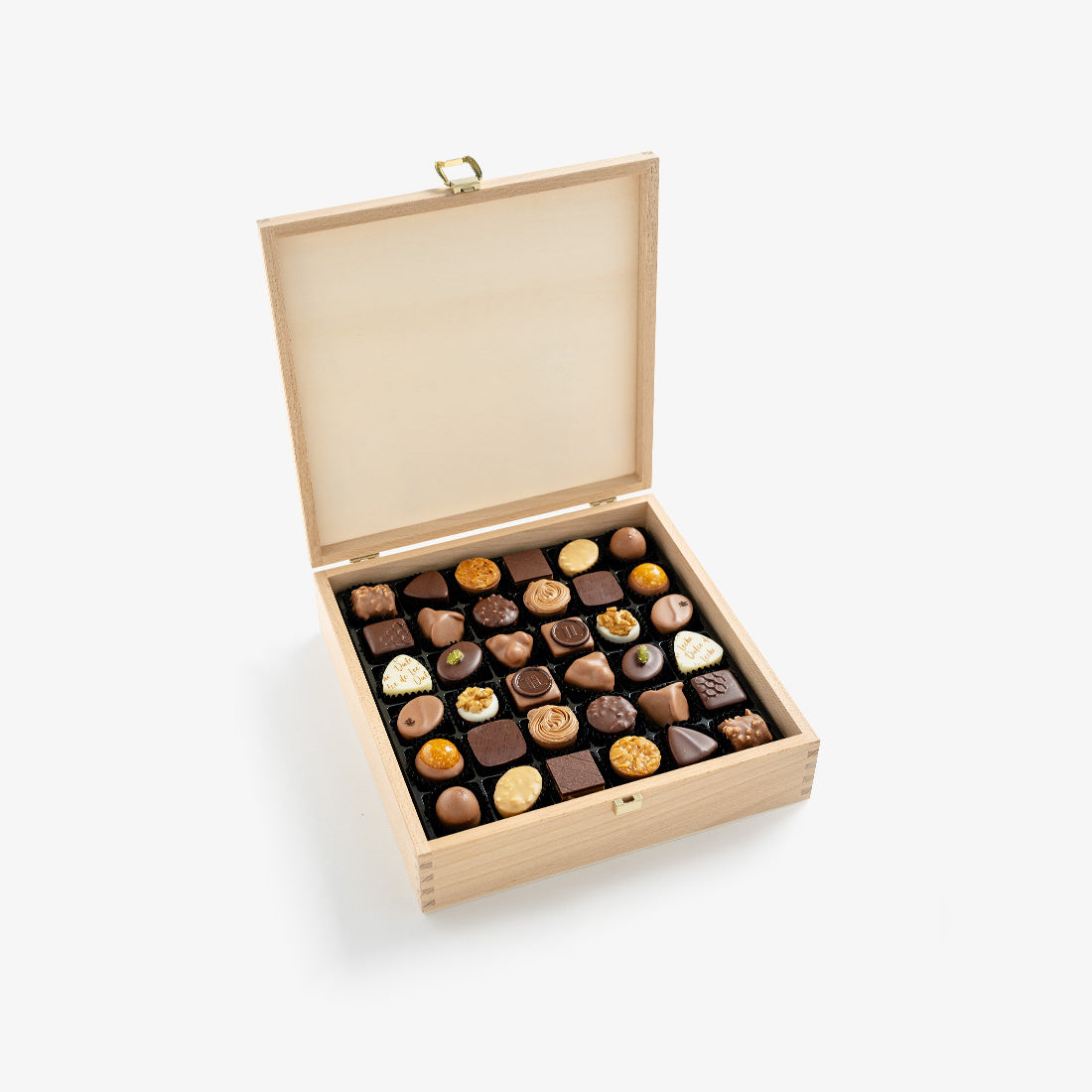 Praline and Truffle Assorted Wooden Box 72pcs