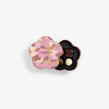 Pralines and Truffles Flower Box 4pcs
