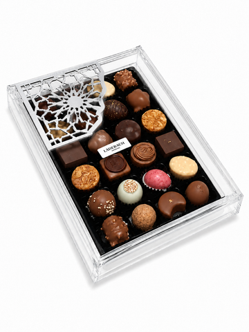 Praline and Truffle Assorted Stainless Steel Box 24pcs