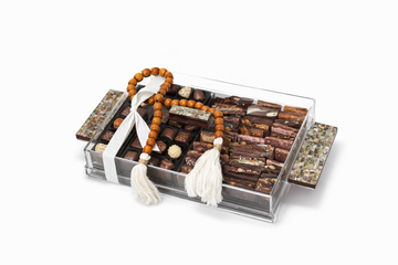 Ramadan Mother of Pearl Plexi Tray Pralines & FrischSchoggi
