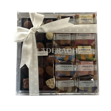 FrischSchoggi Minis and Pralines One Layer Plexi Box 630g