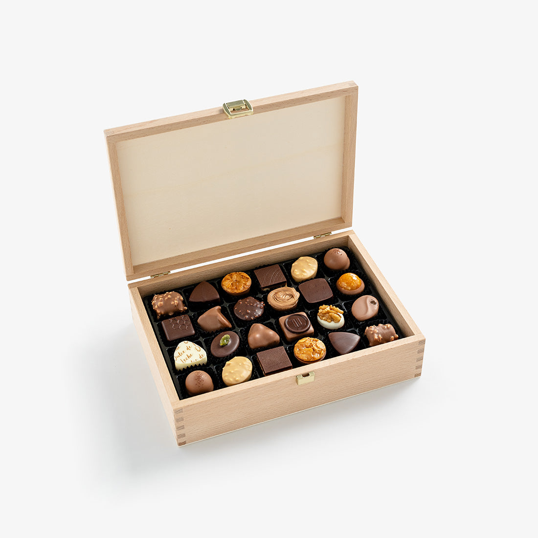 Praline and Truffle Assorted Wooden Box 48pcs